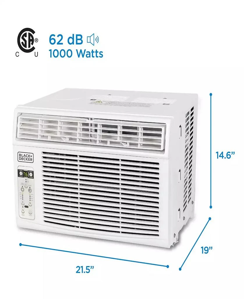 Black & Decker BD12WT6 Window Air Conditioner with Remote Control ,12000 BTU, Cools Up to 550 Square Feet, Energy Efficient, White 7