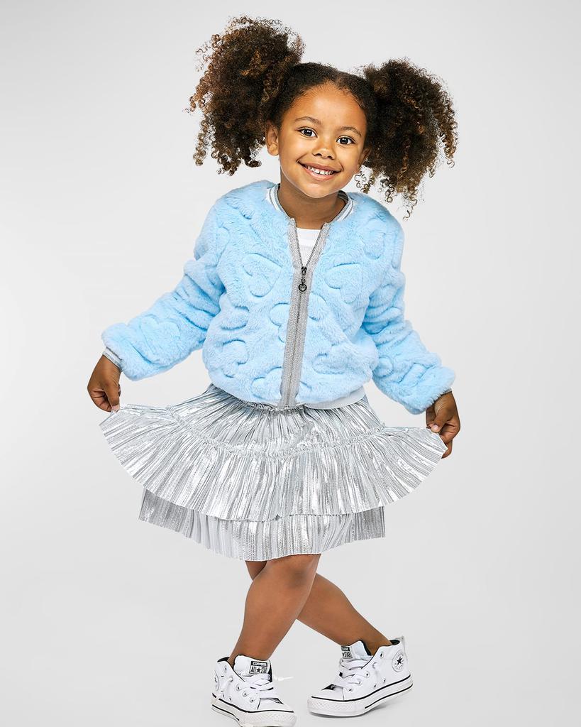 Hannah Banana Girl's Tiered Shiny Skirt, Size 4-14