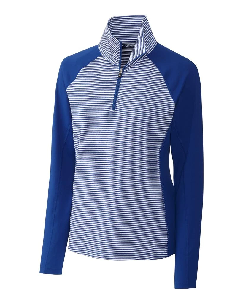 Cutter & Buck Forge Tonal Stripe Stretch Half Zip Womens Top 3