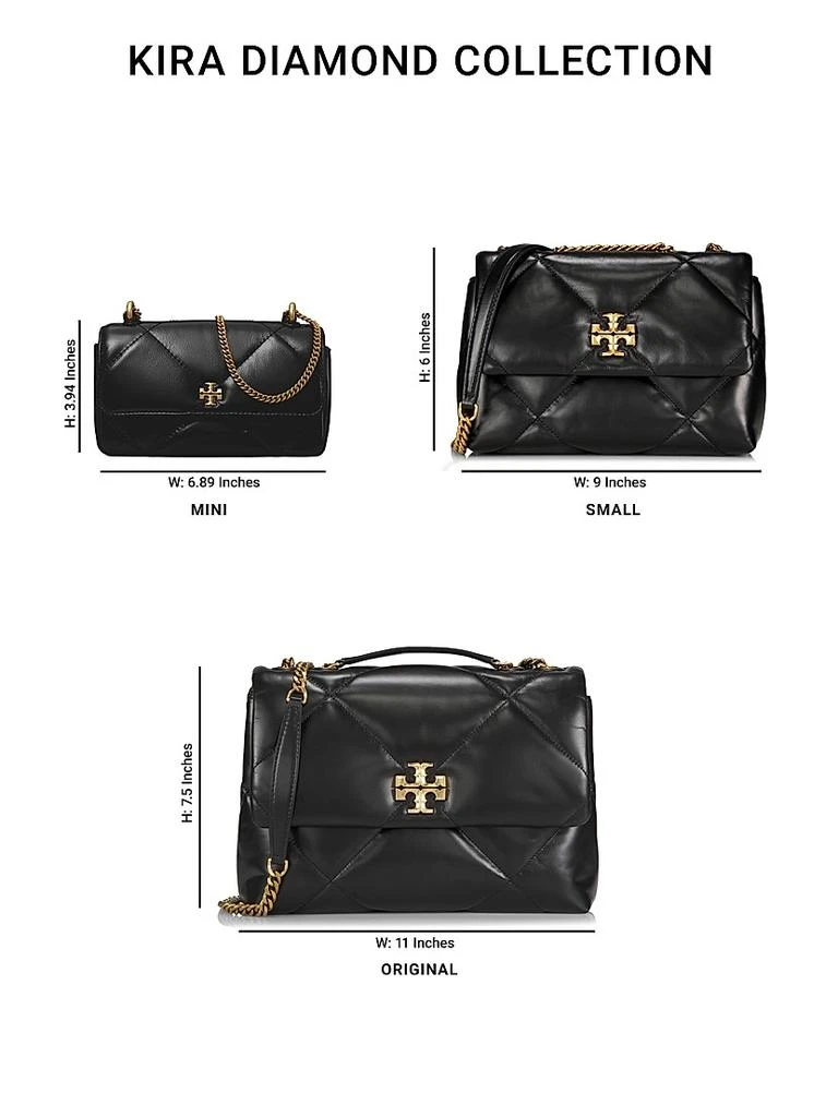 Tory Burch Large Kira Diamond Leather Shoulder Bag 5