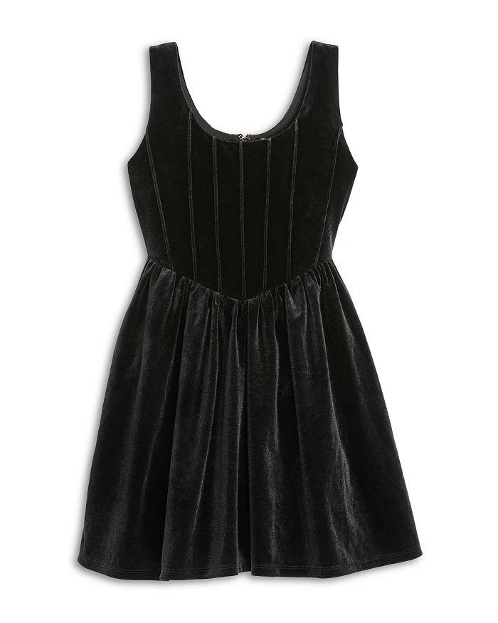 AQUA Girls' Velvet Corset Dress, Big Kid - Exclusive 1