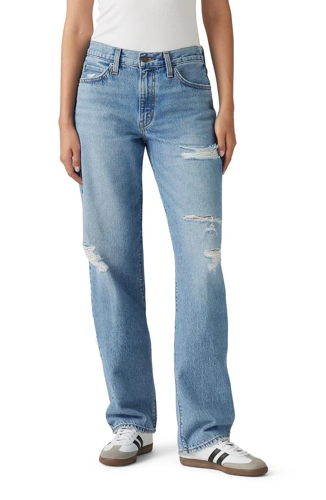 Levi
s 
94 Ripped Mid Rise Baggy Wide Leg Jeans