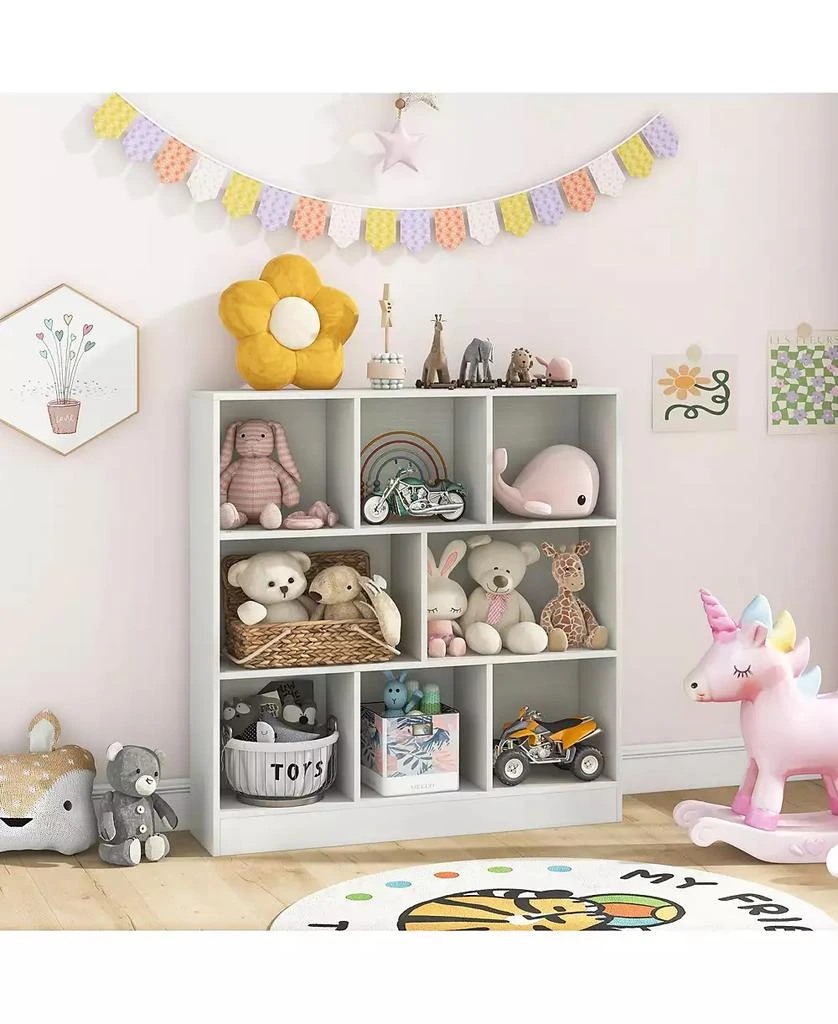 GOUUN 41 Inches 8-Cube Freestanding Bookcase for Kids 7