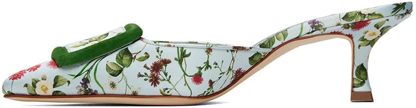 Manolo Blahnik Blue Maysalebi Heels 3