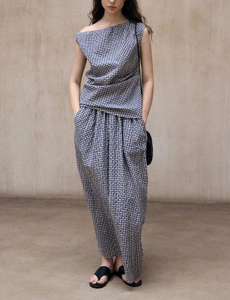 Pixie Market Gingham Cocoon Skirt-PREORDER 4
