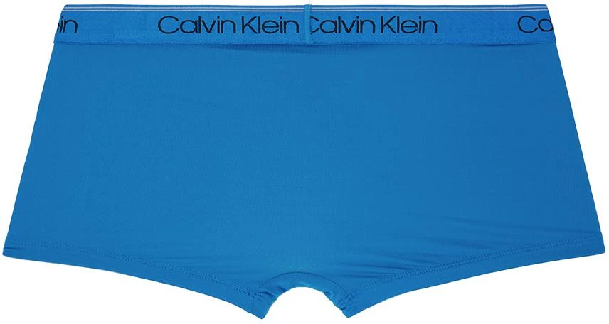 Calvin Klein Three-Pack Blue Low-Rise Boxers 3