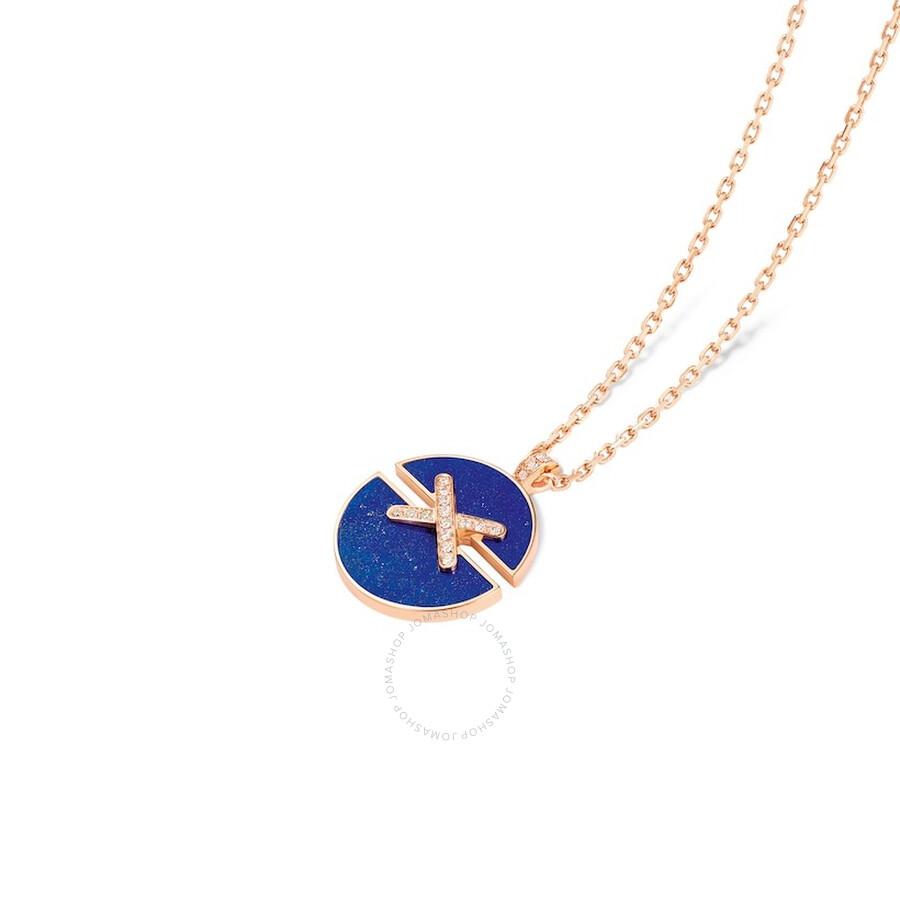 Chaumet 18K Rose Gold Jeux De Liens Harmony Diamond Necklace