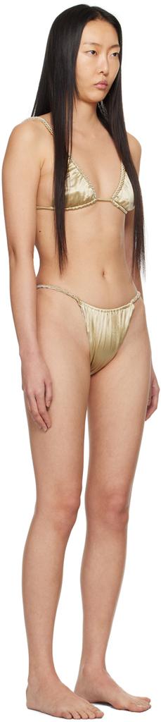 Isa Boulder SSENSE Exclusive Gold & Silver Chain Reversible Bikini