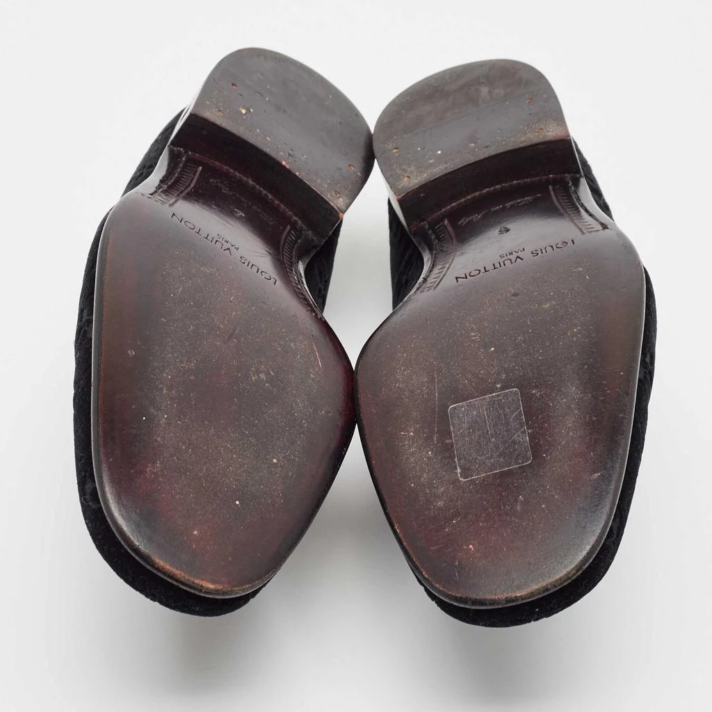 Louis Vuitton Louis Vuitton Black Velvet Slip On Loafers Size 40 6