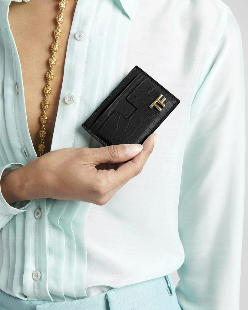 Tom Ford TF Card Holder in Grained Leather 2
