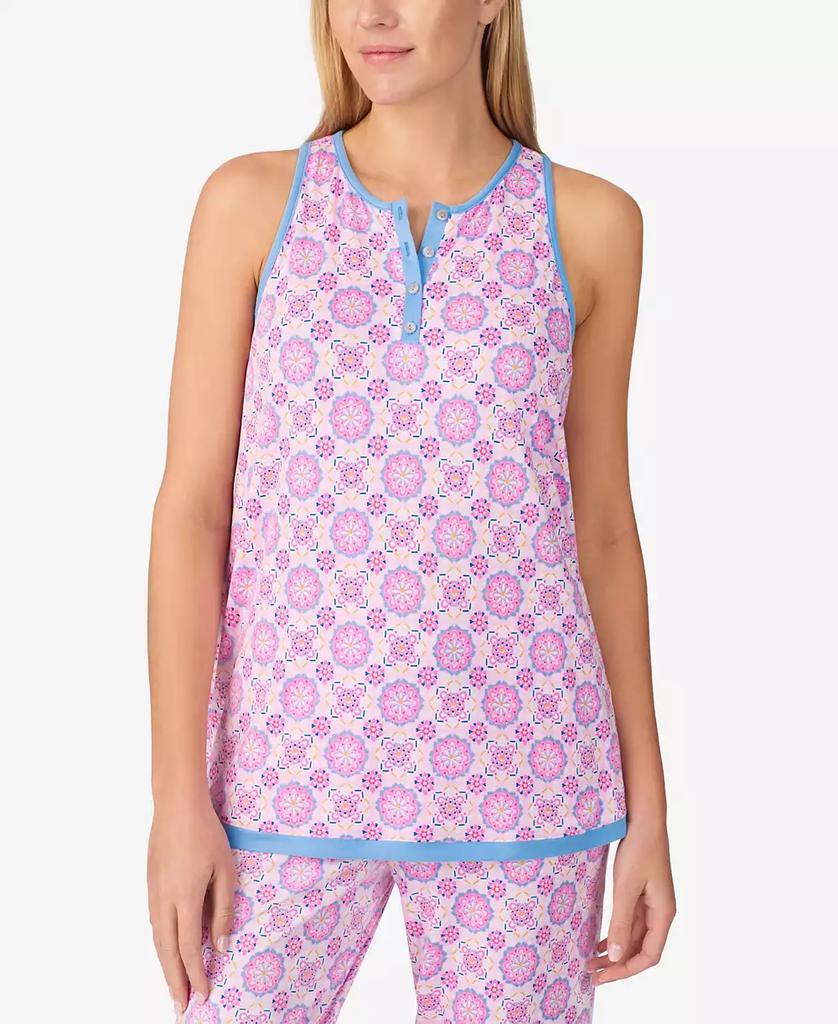 Ellen Tracy Women's Sleeveless Crop Pajama Set