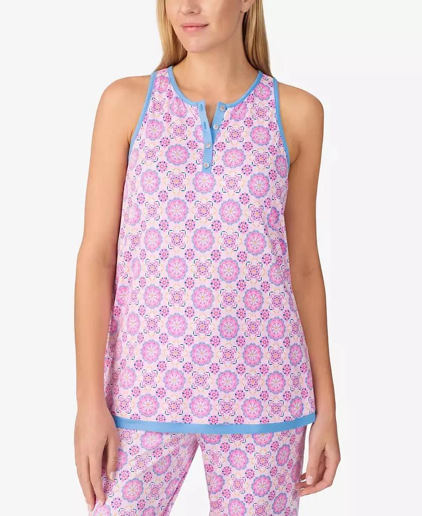 Ellen Tracy Women's Sleeveless Crop Pajama Set 1