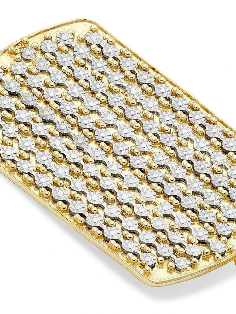 Saks Fifth Avenue Collection 14K Yellow Gold & Cubic Zirconia Dog Tag Pendant 4