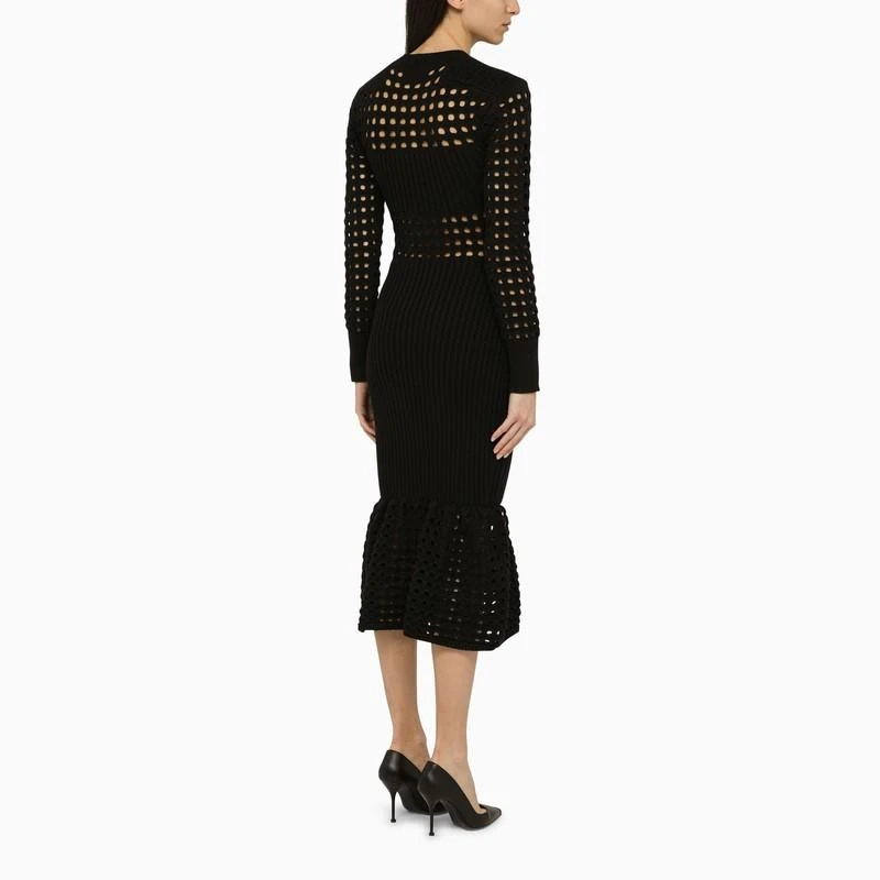 knee length dresses for ladies Rose Print Midi Dress main image 0