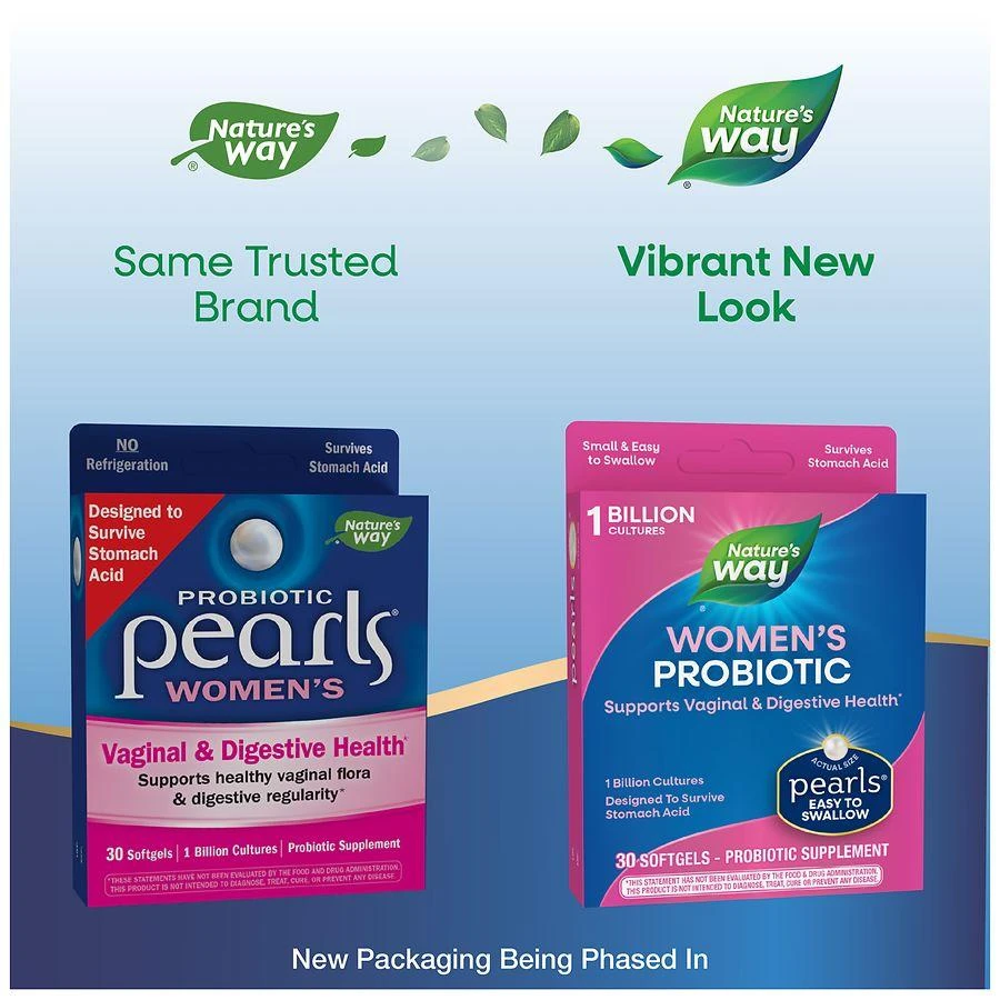 Nature's Way Probiotic Pearls Women's Vaginal & Digestive Health Softgels 6