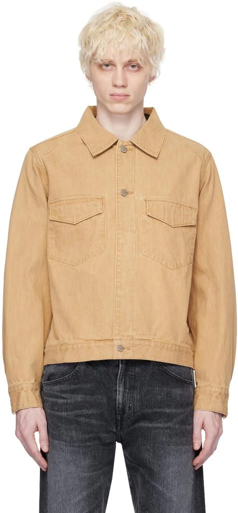 JieDa Beige Color Denim Jacket 1