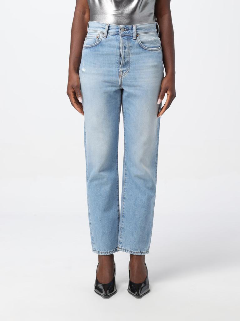 Acne Studios Snake-print mid-rise wide-leg jeans - Jeans