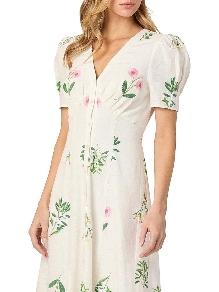 Corrina Dress Shoshanna Cedar & Lily Clothier Ivory/Pink/Green / 8