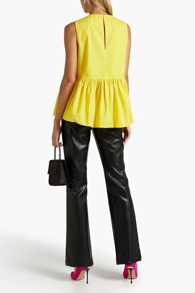 ROKSANDA Cotton-poplin peplum top 3