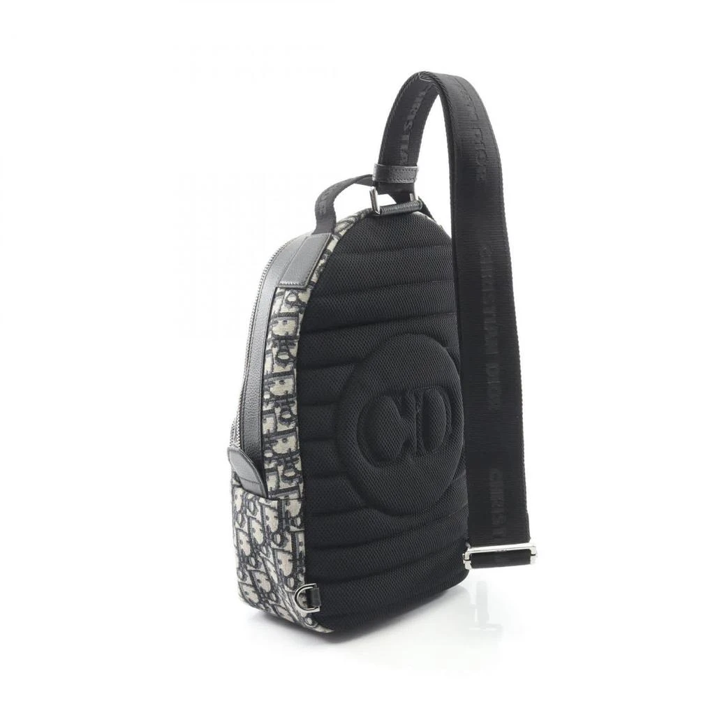Dior Navy Canvas Leather Fanny Pack Sling Bag (Pre-Owned) 2