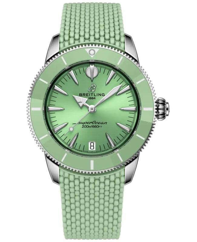BREITLING Breitling Superocean Heritage Automatic 36 Green Dial Rubber Strap Women
s Watch A10390361L1S1