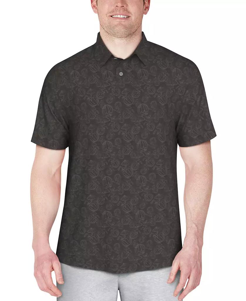 PGA TOUR Men's Coconut Water Short Sleeve Performance Polo Shirt