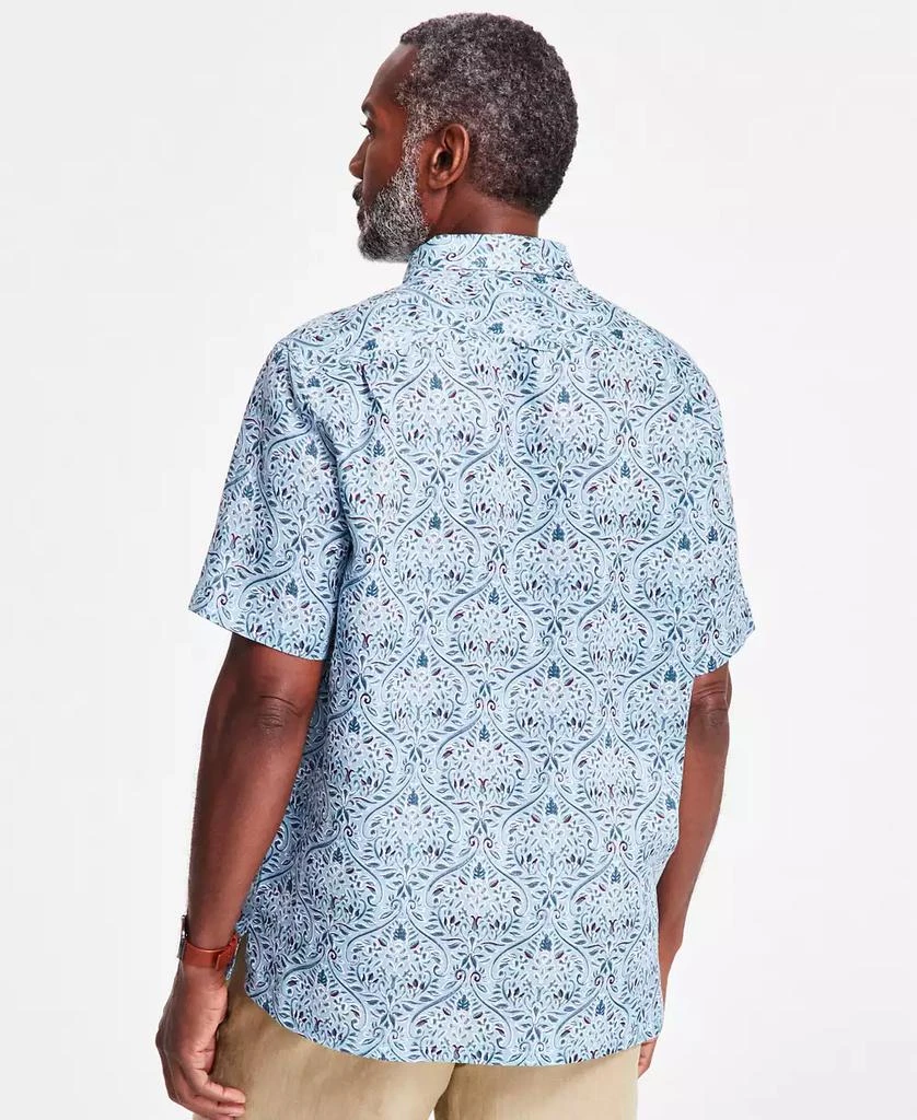 Club Room Men's Linen Mapleton Printed Short-Sleeve Shirt, Exclusively at Macy's 5