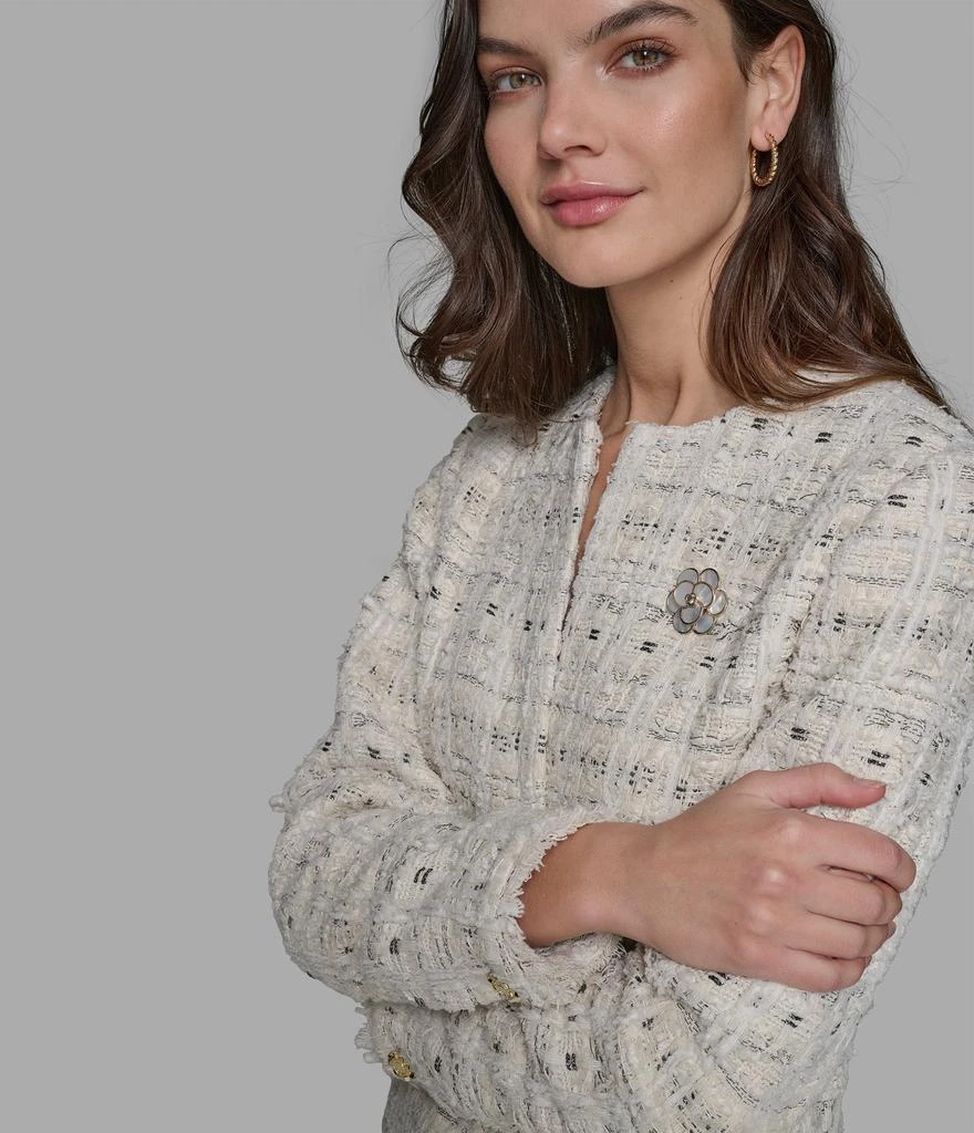 Karl Lagerfeld Paris BOUCLE COLLARLESS JACKET 4