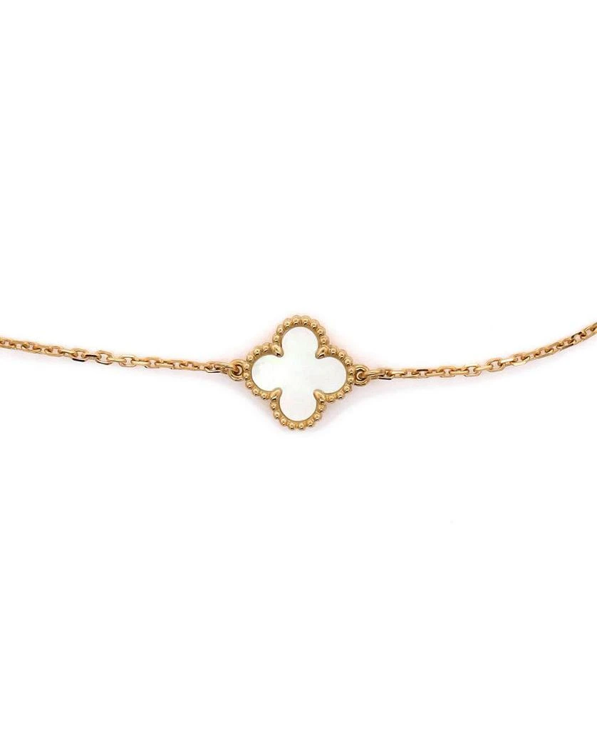 Pre-Owned Van Cleef 
Arpels Sweet Alhambra Bracelet 18K Gold and Mother of Pearl 2