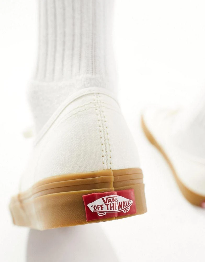 Vans Vans Authentic gum sole trainers in off white 3