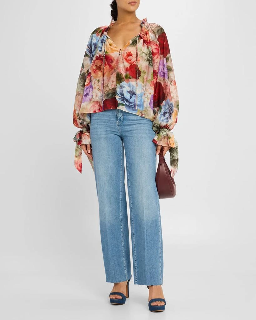 L'Agence Scottie High-Rise Wide-Leg Jeans 2
