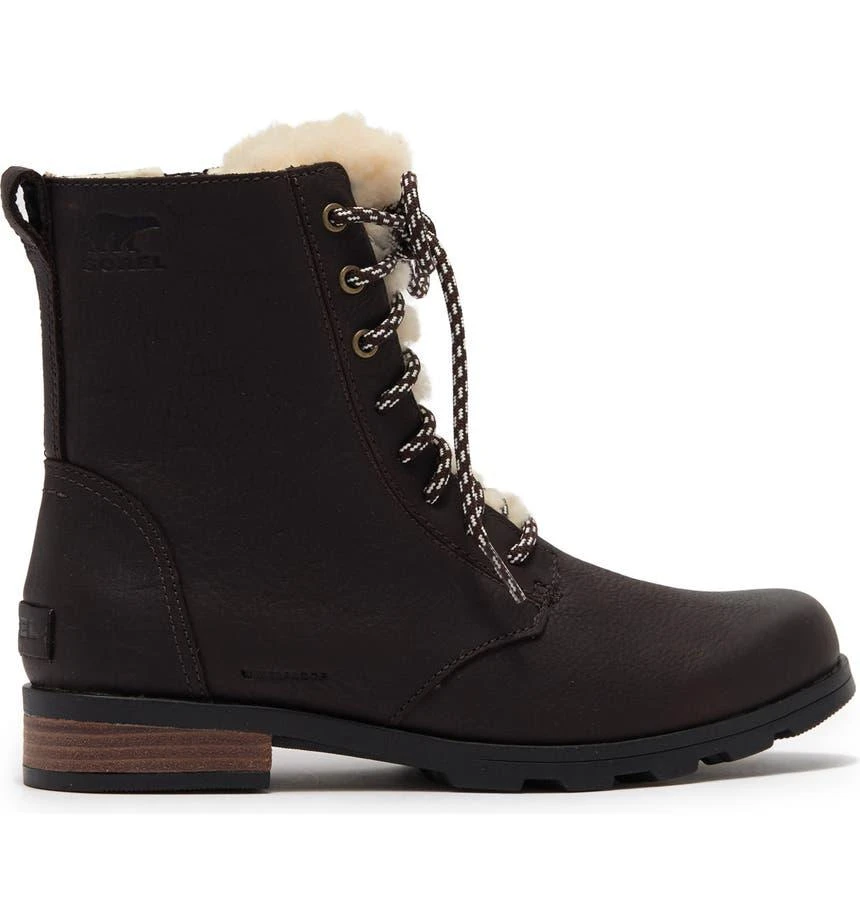 SOREL Emelie Genuine Shearling Short Lace-Up Boot 3