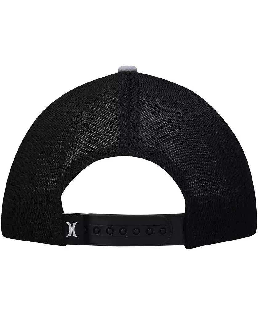 Hurley Men's Gray Charter Trucker Snapback Hat 3