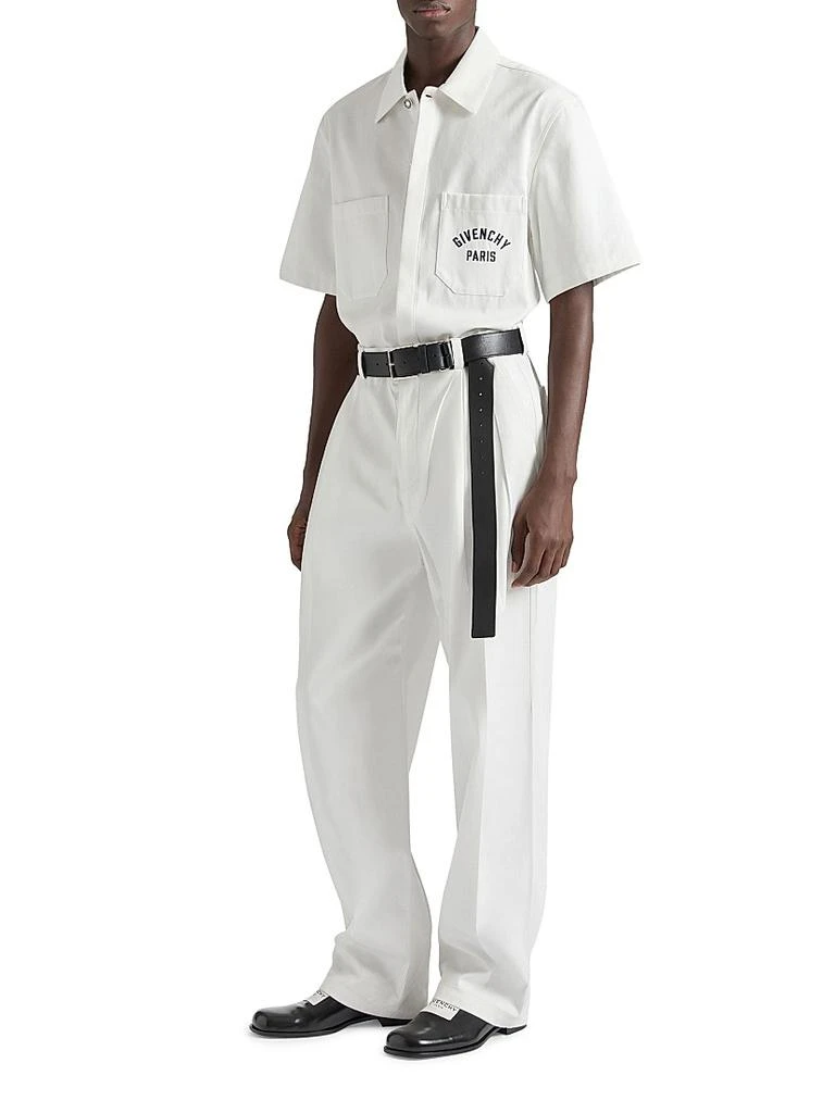 Givenchy Shirt in Cotton with Paris Embroidery 5