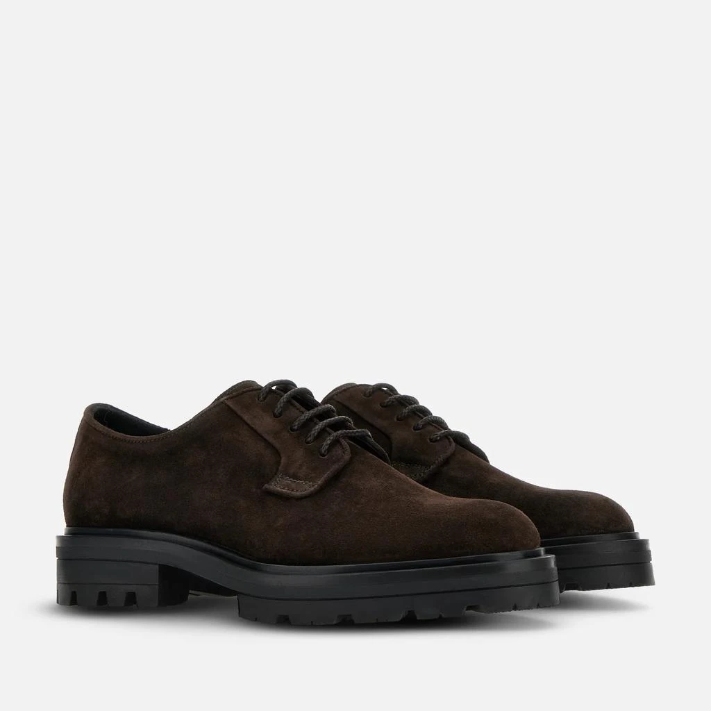 hogan Refined Lace-Up Shoes In Distinctive Palissandro Tone 2