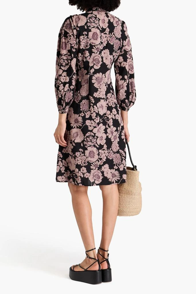 ANTIK BATIK Leonie lace-up floral-print woven dress 3
