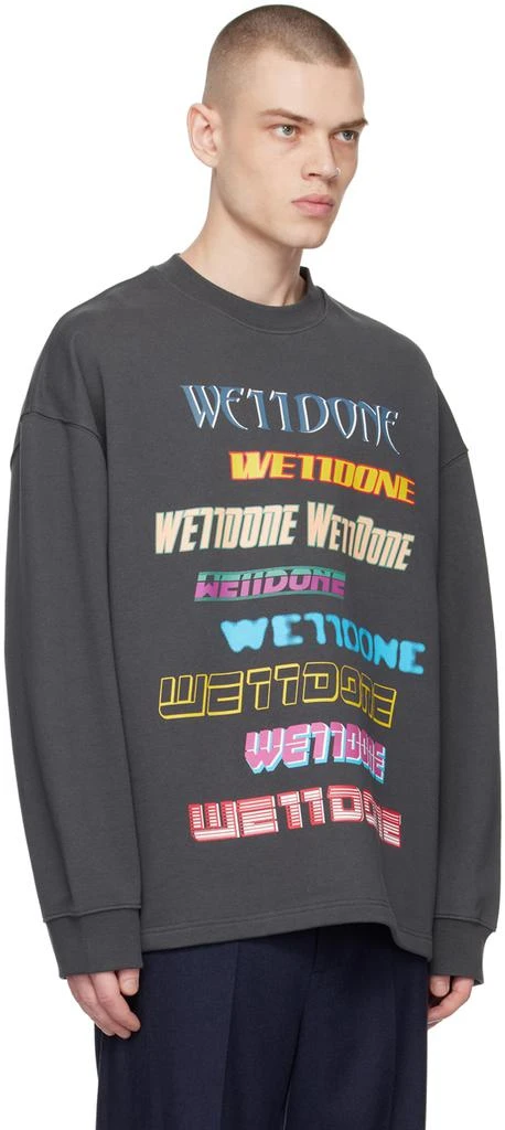 We11done Gray Printed Sweater 2