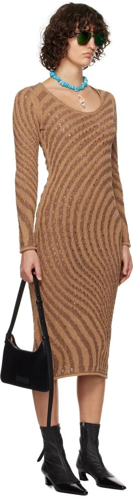 Acne Studios SSENSE Exclusive Brown Midi Dress 2