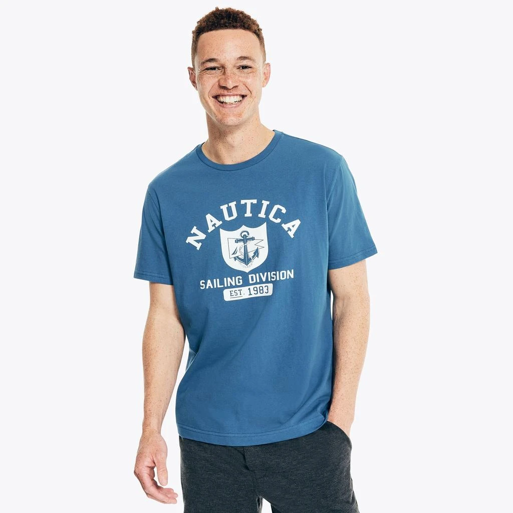 Nautica Nautica Mens Sailing Division Graphic Sleep T-Shirt 2