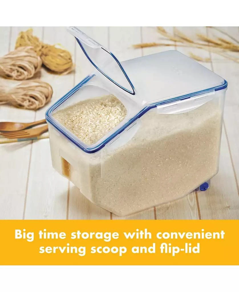 Lock & Lock Easy Essentials 50.7-Cup Food Storage Container with Flip Lid and Serving Cup 4