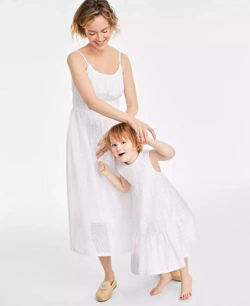 On 34th Toddler & Little Girls Cotton Eyelet Dress, Created for Macy's 1