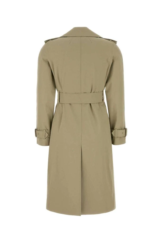 Burberry SAGE GREEN GABARDINE TRENCH COAT 2
