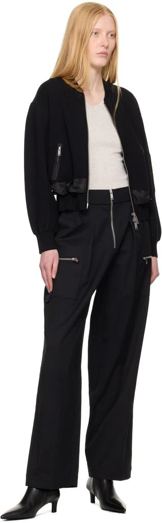 3.1 Phillip Lim Black Double Layered Bomber Jacket 4