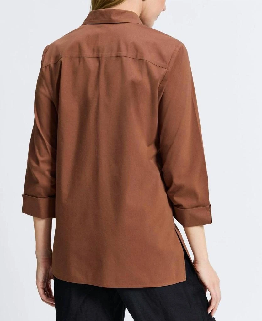 FOXCROFT Foxcroft - Evelyn No Iron Stretch 3/4 Sleeve Shirt 2