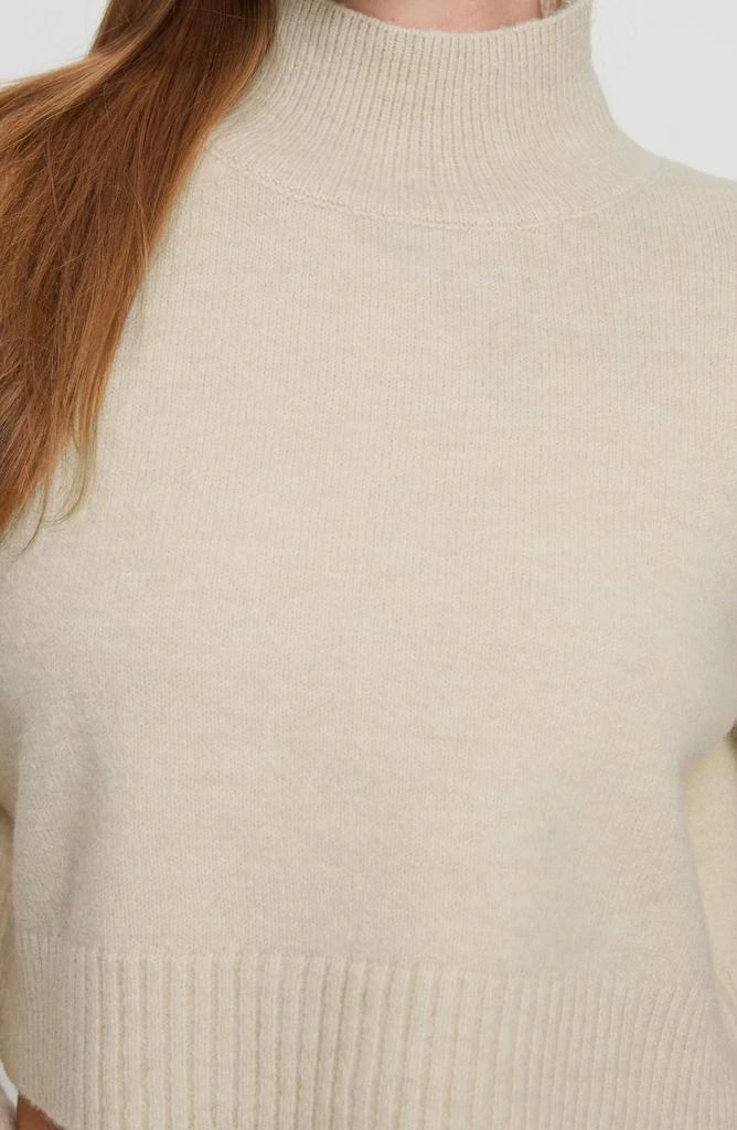 Princess Polly Carrie Jane Mock Neck Wool Blend Crop Sweater 6