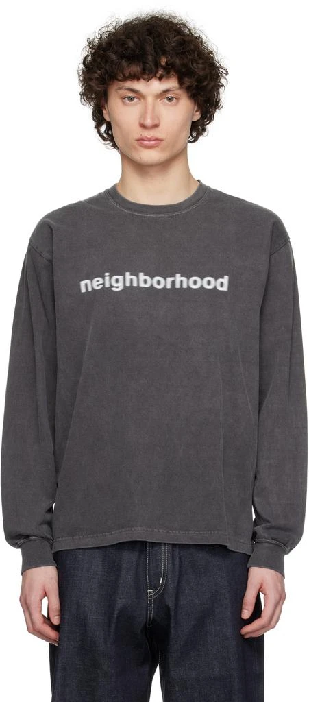 NEIGHBORHOOD Gray NH. LS-3 T-shirt 1