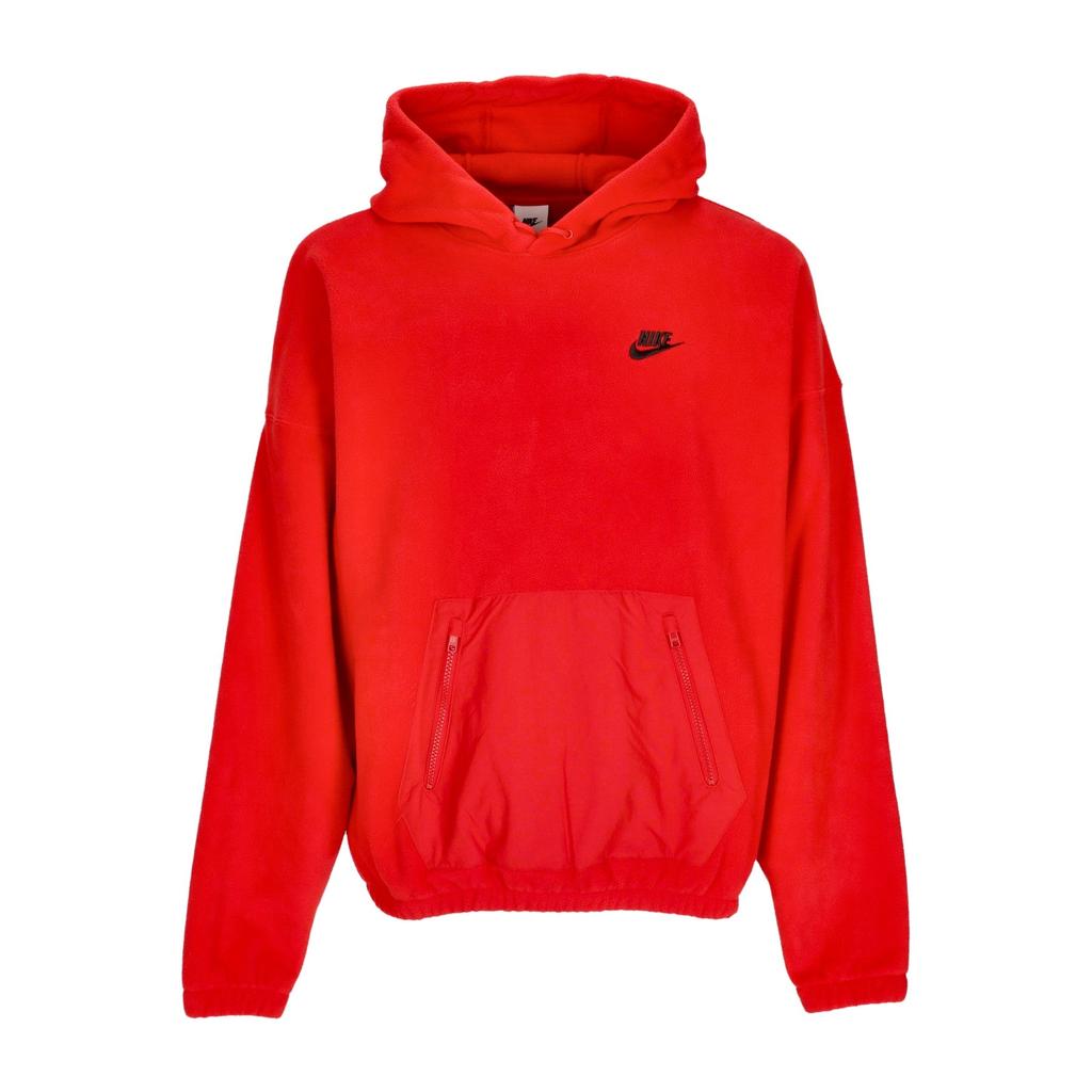 red nike cropped hoodie