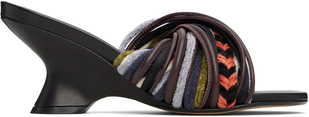Dries Van Noten Multicolor Open-Toe Leather Mule Heeled Sandals 1