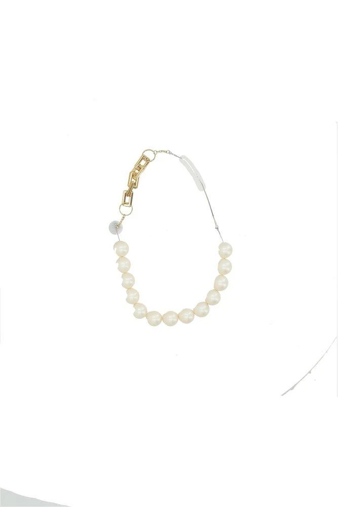 BLESS BLESS Oversized Pearl Chain Necklace
