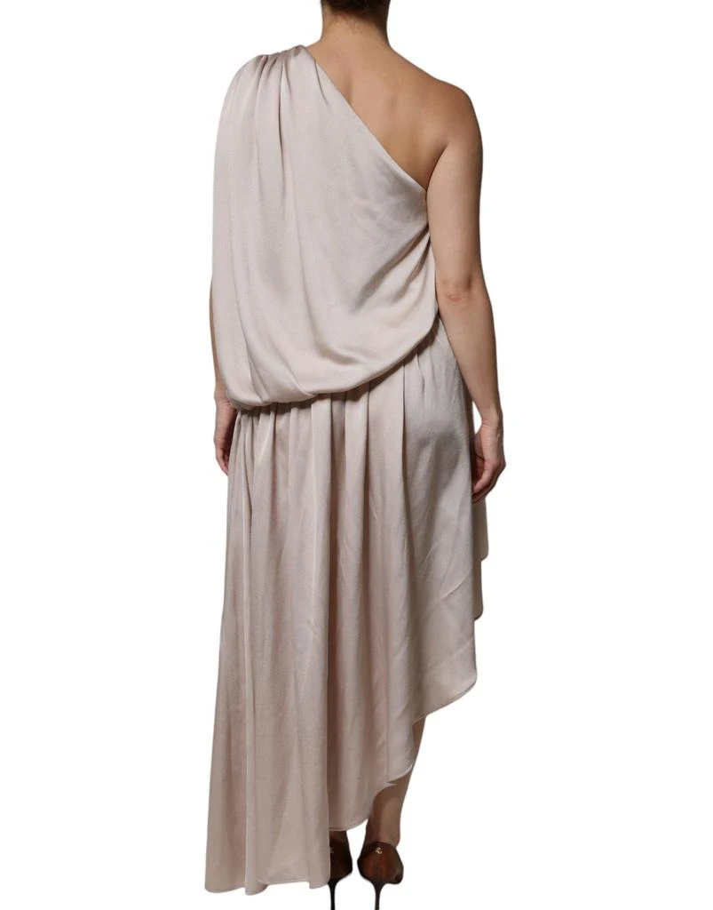 CHRISTIAN PELLIZZARI One Shoulder Asymmetric Drape Women's Dress (Pre-Owned) 3